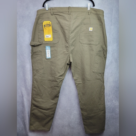 Carhartt Canvas Work Pant - Relaxed Fit - RUGGED FLEX® Women's double front pant - Picture 5 of 13
